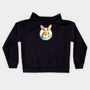 Christmas bunny Kids Hoodie